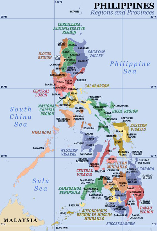 Filipinler haritası