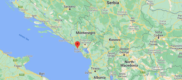 Karadağ Budva nerede Budva'ya nasıl gidilir Vizesiz Balkan ülkeleri haritası